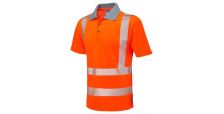 Woolacombe ISO 20471 Cl 2 Coolviz Plus Polo Shirt HV Orange